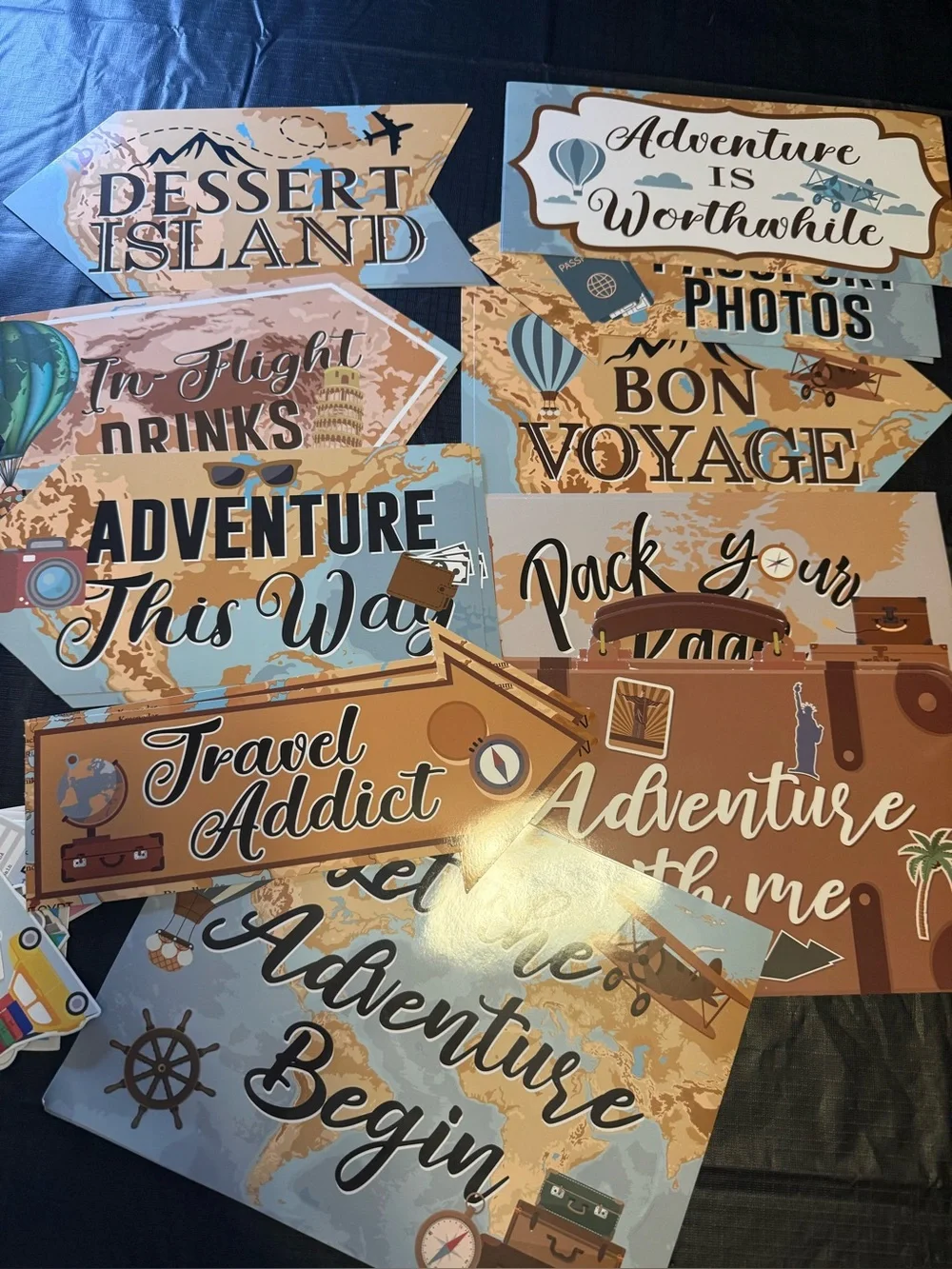 New Adventure Awaits Party Decorations Bundle Bon Voyage Travel